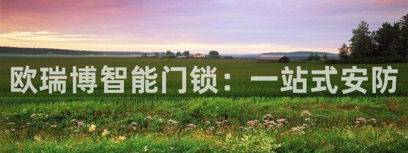 利记官网会员登录：欧瑞博智能门锁：一站式安防