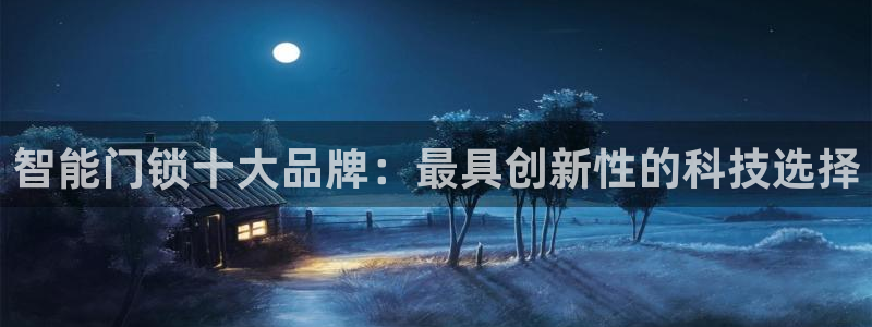 利记sbobe官网：智能门锁十大品牌：最具创新性的科技选择