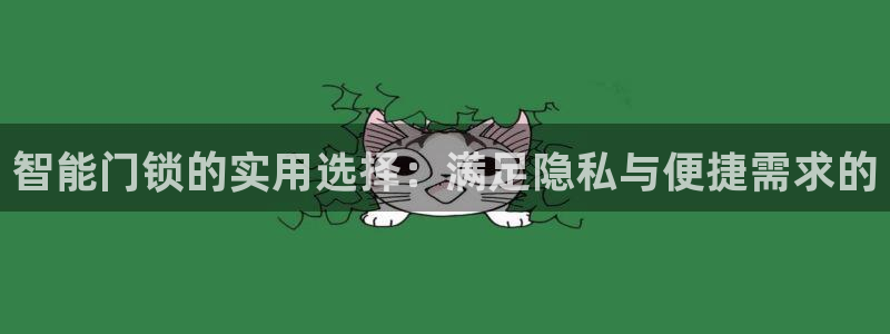 利记官网备用网址：智能门锁的实用选择：满足隐私与便捷需求的