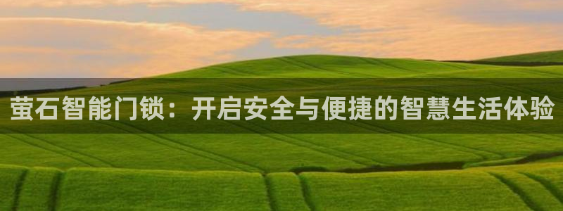 利记国际有限公司官网：萤石智能门锁：开启安全与便捷的智慧生活