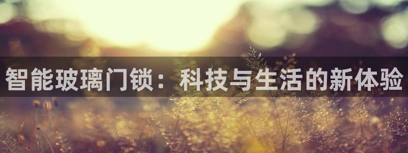 利记官网登录：智能玻璃门锁：科技与生活的新体验