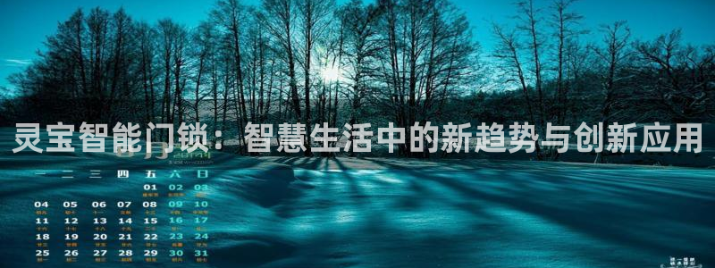 利记娱乐会员金钻官网：灵宝智能门锁：智慧生活中的新趋势与创新