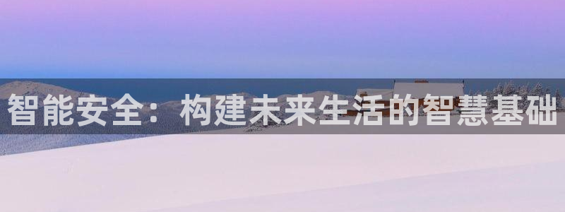 利记彩票官网wx678 com：智能安全：构建未来生活的智慧