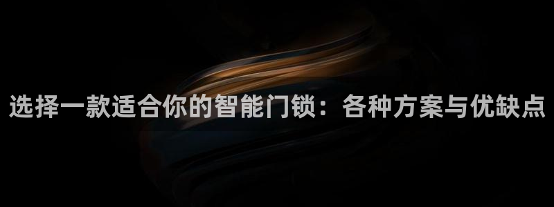利记坊官网注册账号申请：选择一款适合你的智能门锁：各种方案与