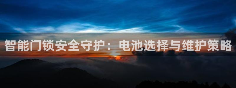 sbotop利记官网:智能门锁安全守护:电池选择与维护策略