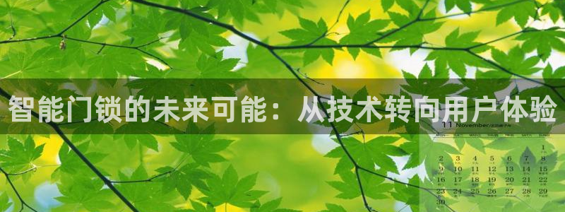 利记博彩官网：智能门锁的未来可能：从技术转向用户体验