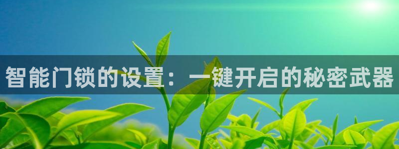 利记官网备用网址：智能门锁的设置：一键开启的秘密武器
