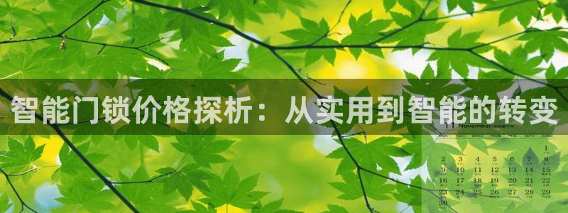利记sbobe官网：智能门锁价格探析：从实用到智能的转变