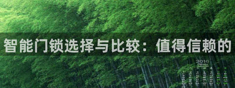 利记厨具官网售后：智能门锁选择与比较：值得信赖的