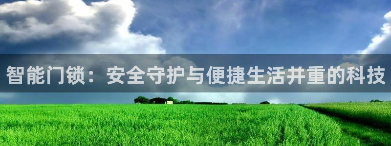 万利记官方旗舰店官网：智能门锁：安全守护与便捷生活并重的科技
