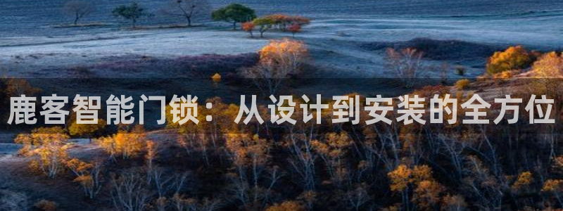 利记娱乐网唯一官网：鹿客智能门锁：从设计到安装的全方位
