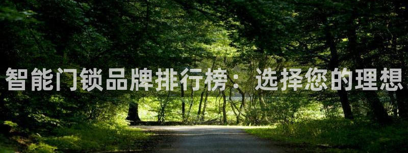 利记真的官网：智能门锁品牌排行榜：选择您的理想